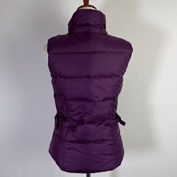 Eddie Bauer NWT Premium Quality Goose Down Vest Women's XS Purple Puffer - Picture 6 of 14